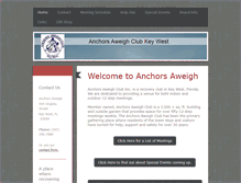 Tablet Screenshot of anchorsaweighclub.com